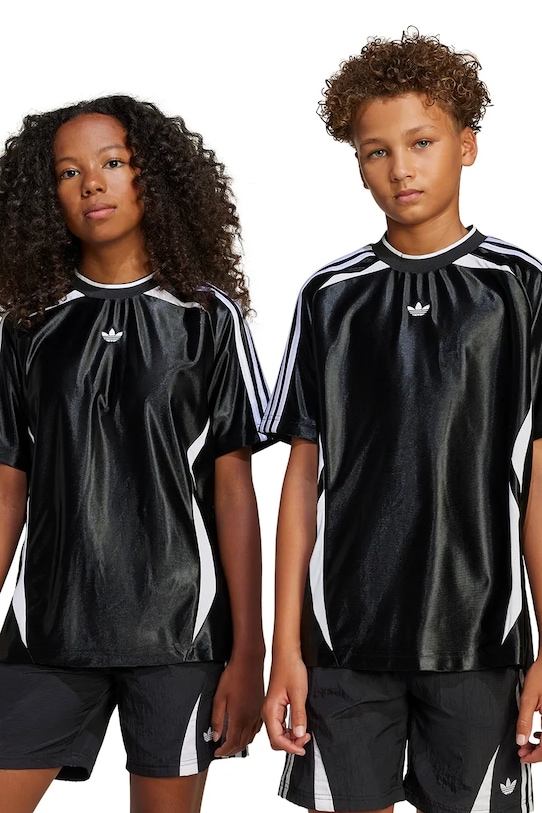 Detské tričko adidas Originals okrúhly čierna JC9126