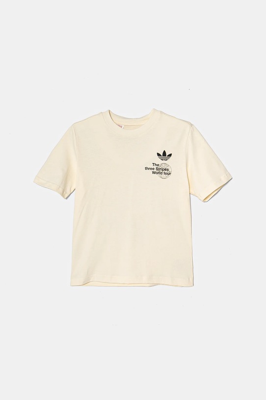 Băieți adidas Originals tricou de bumbac pentru copii JD1279 bej