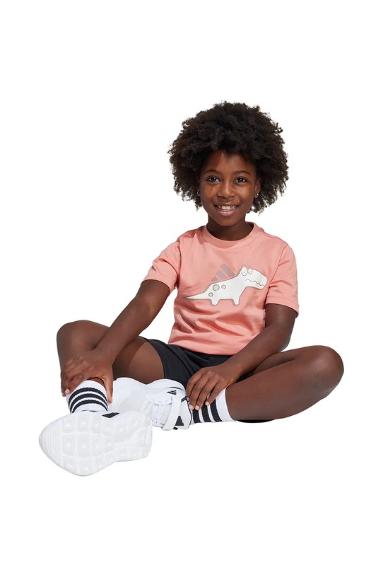 Detské bavlnené tričko adidas JD3439