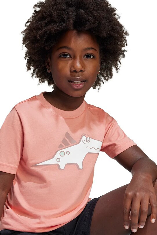 Detské bavlnené tričko adidas JD3439