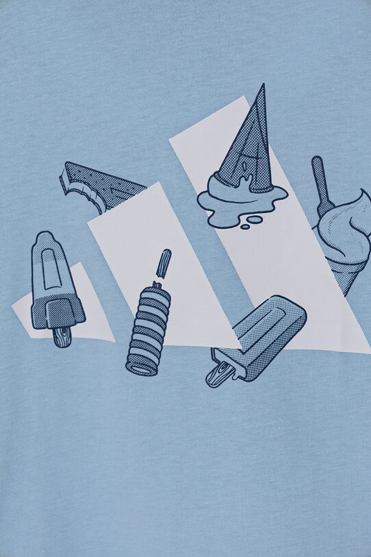 adidas tricou de bumbac pentru copii albastru JI6679
