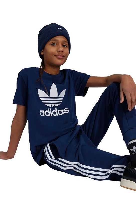 Детская хлопковая футболка adidas Originals IY7417