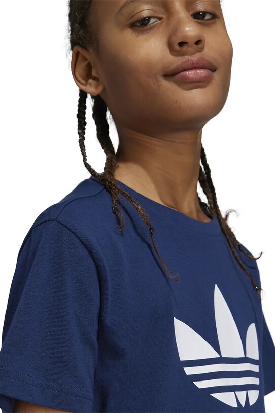 Детская хлопковая футболка adidas Originals IY7417