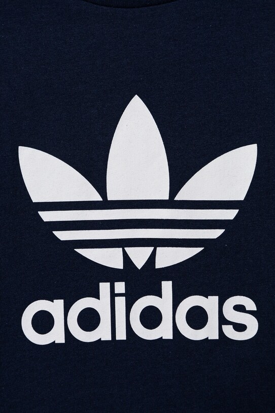 Детская хлопковая футболка adidas Originals тёмно-синий IY7417
