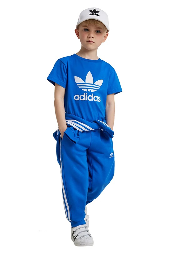 Детская хлопковая футболка adidas Originals IY2376