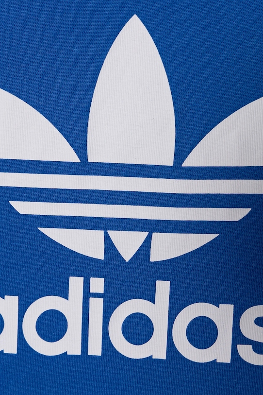 Детская хлопковая футболка adidas Originals голубой IY2376