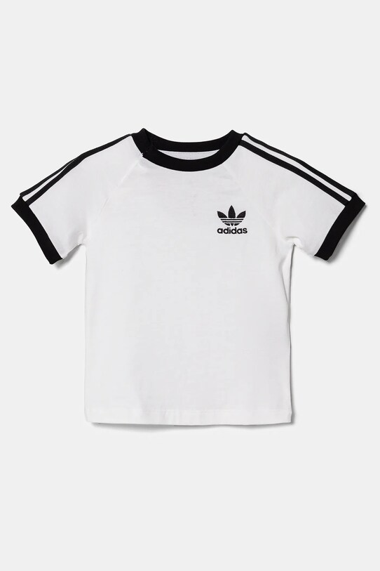 Детская хлопковая футболка adidas Originals хлопок белый JE0519