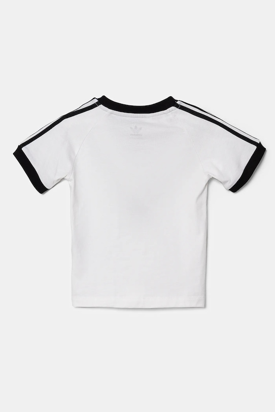 Παιδικό βαμβακερό μπλουζάκι adidas Originals JE0519 λευκό SS25