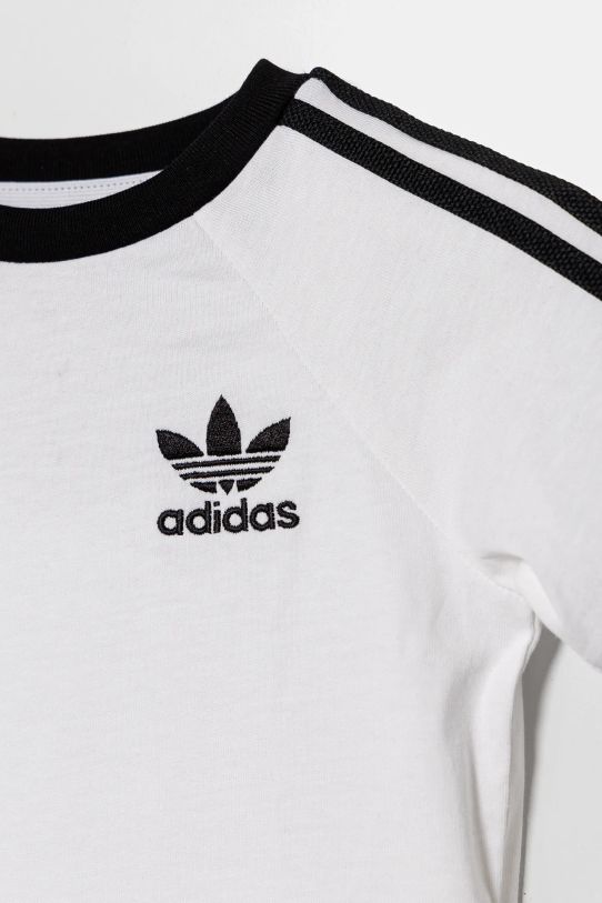 CHLAPEC Dětské bavlněné tričko adidas Originals JE0519 bílá