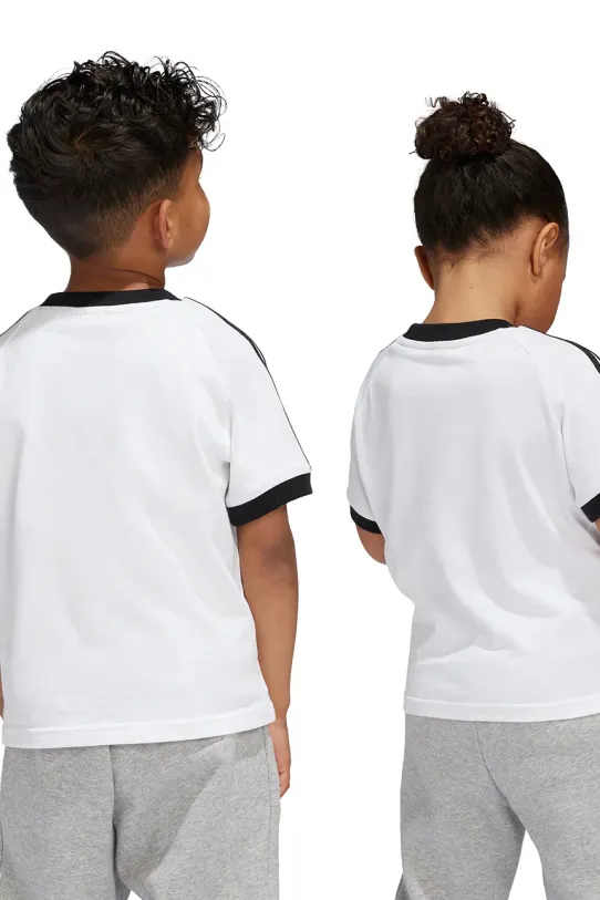 adidas Originals t-shirt in cotone per bambini JE0517 bianco