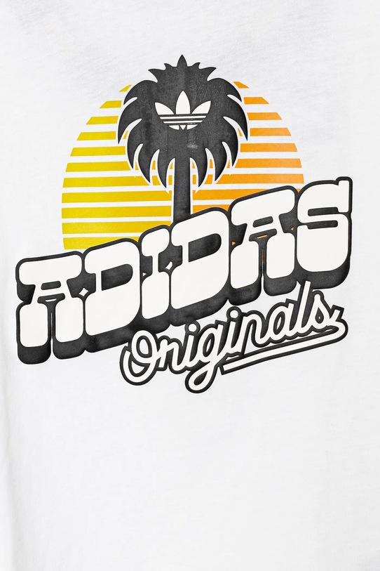 adidas Originals tricou de bumbac pentru copii alb JD0371