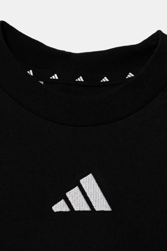 adidas tricou de bumbac pentru copii negru JE0317