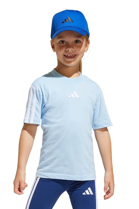 Дитяча бавовняна футболка adidas JD6512