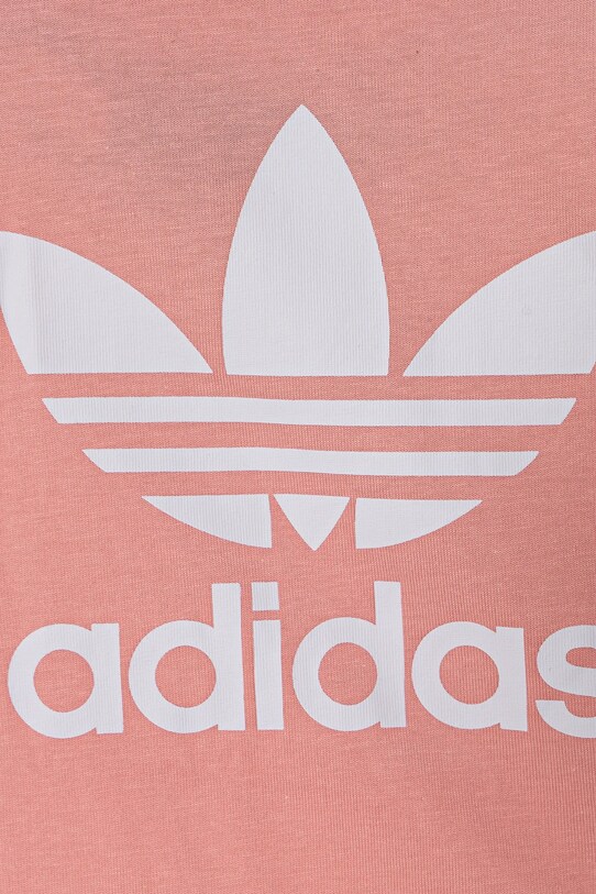 Дитяча бавовняна футболка adidas Originals помаранчевий JC9188