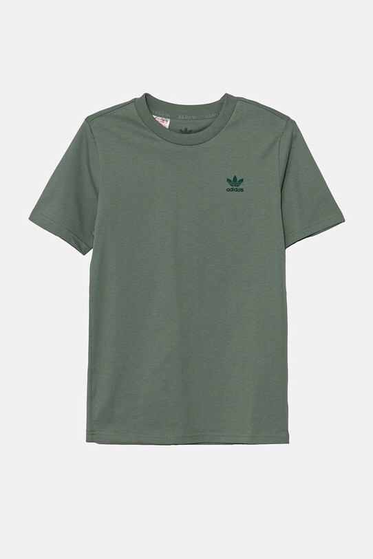 Παιδικό βαμβακερό μπλουζάκι adidas Originals JC8418 τιρκουάζ SS25