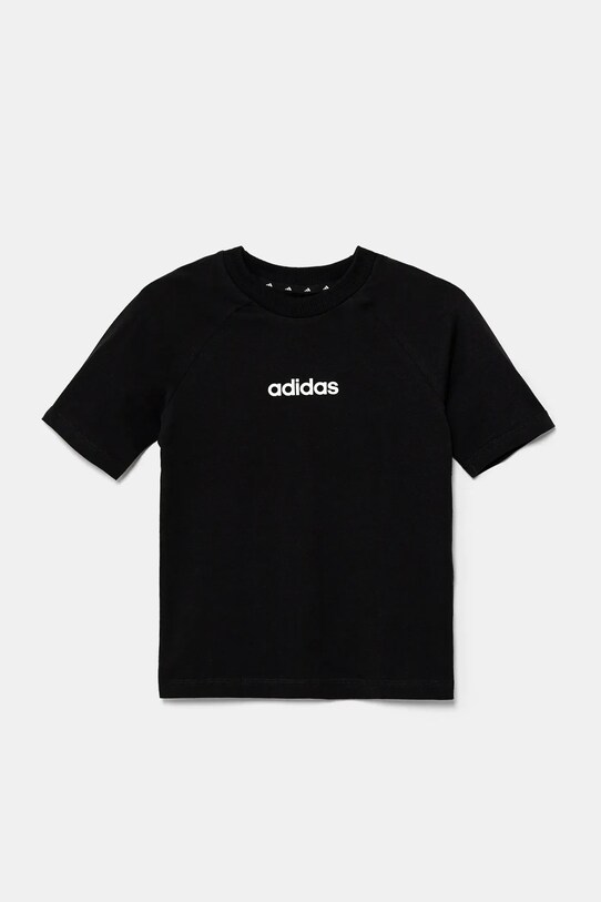 adidas tricou de bumbac pentru copii JC9753 negru SS25