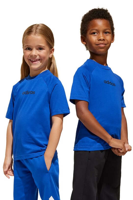 adidas maglietta per bambini cotone blu JE1377