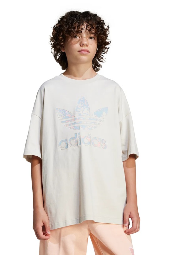 Детская хлопковая футболка adidas Originals JJ0277