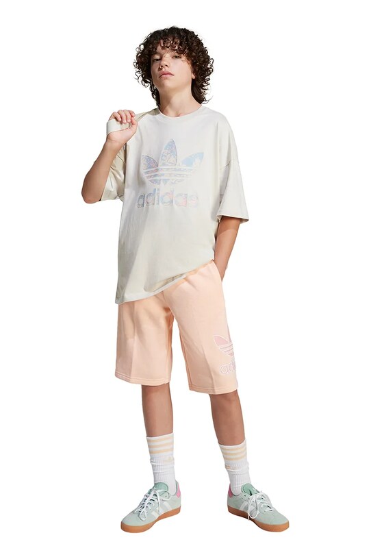 Детская хлопковая футболка adidas Originals JJ0277