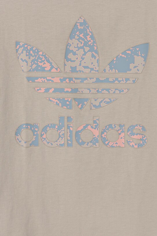 Детская хлопковая футболка adidas Originals серый JJ0277