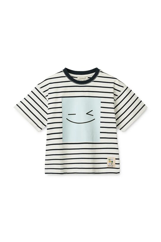 Liewood tricou de bumbac pentru copii Tyler Placement Shortsleeve T-shirt print alb LW19813
