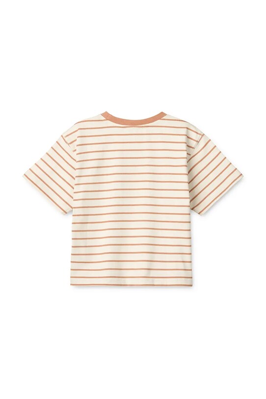 Liewood tricou de bumbac pentru copii Tyler Placement Shortsleeve T-shirt LW19813 portocaliu SS25
