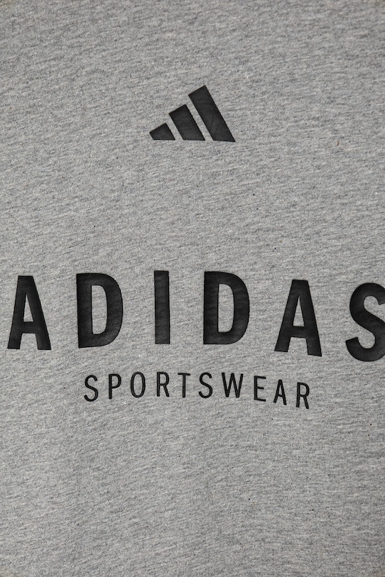 Dětské bavlněné tričko adidas šedá JC7641