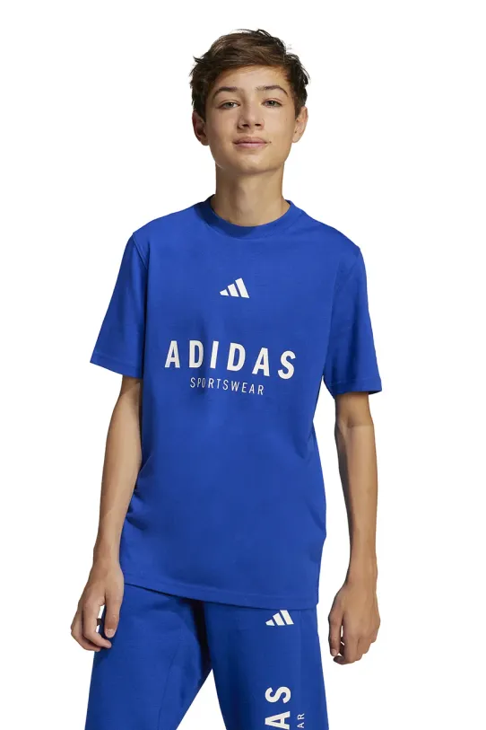 Dětské bavlněné tričko adidas JC7615