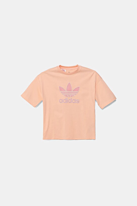 adidas Originals gyerek pamut póló JC9116 narancssárga SS25