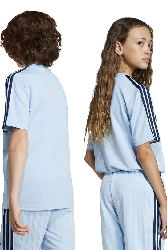 Дитяча футболка adidas Originals JC9043 блакитний