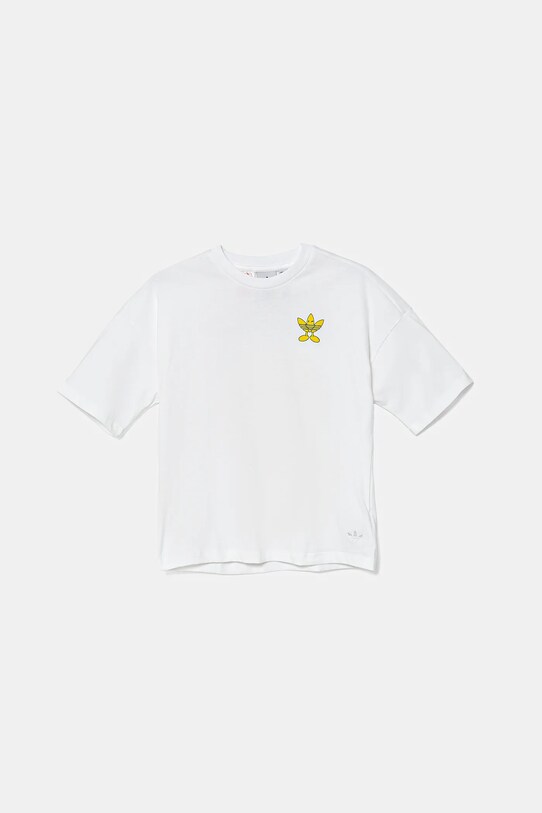 Αγορίστικα Παιδικό βαμβακερό μπλουζάκι adidas Originals JD0411 λευκό