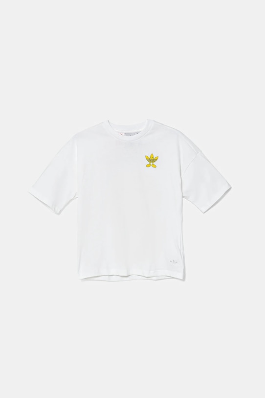 CHLAPEC Dětské bavlněné tričko adidas Originals JD0411 bílá