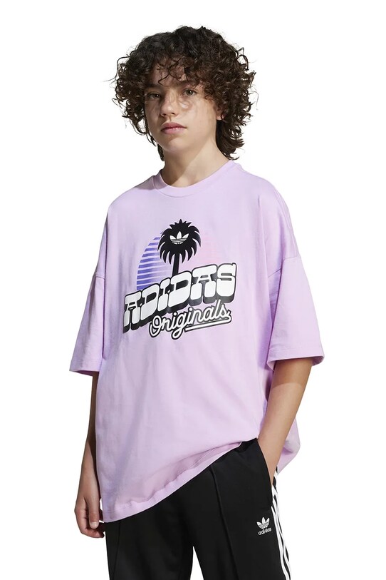 Дитяча бавовняна футболка adidas Originals JD0372