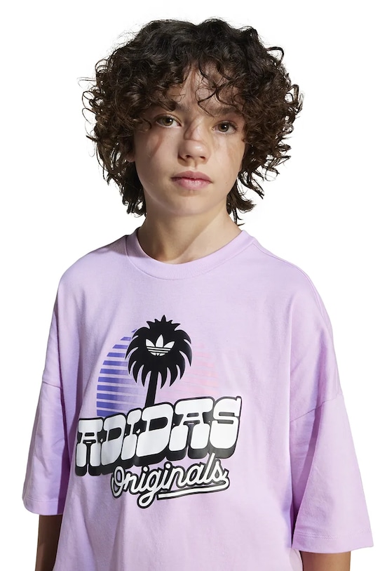 Дитяча бавовняна футболка adidas Originals JD0372