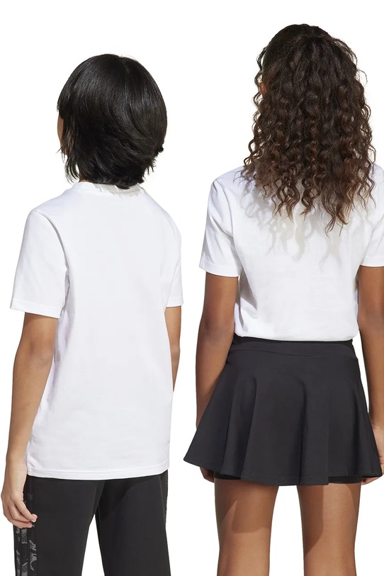 adidas t-shirt in cotone per bambini JI6729 bianco