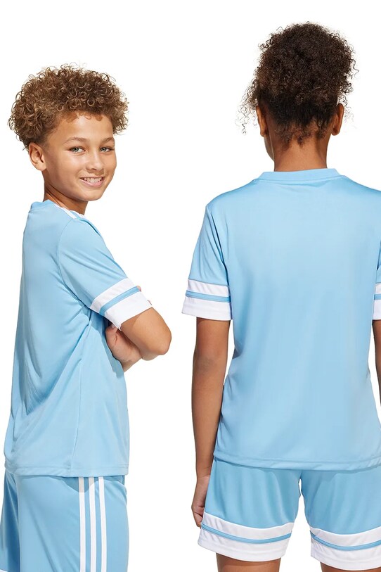 Дитяча футболка adidas Performance JJ0050 блакитний
