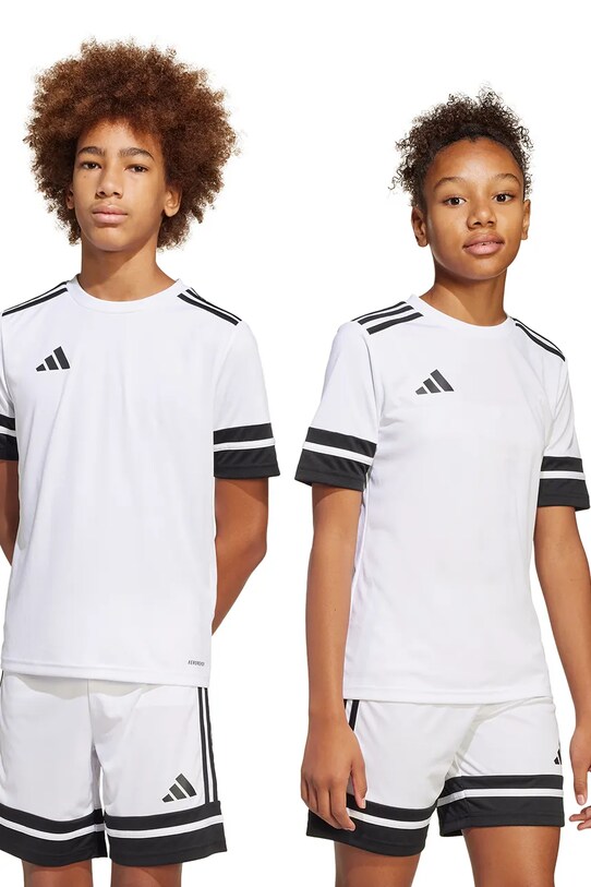 adidas Performance tricou copii imprimeu alb JJ0057