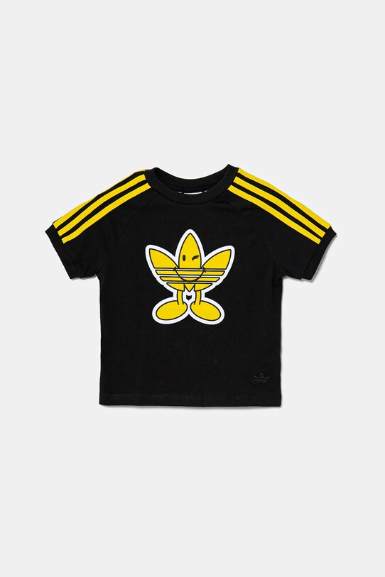 adidas Originals t-shirt bawełniany dziecięcy JD0456 czarny SS25