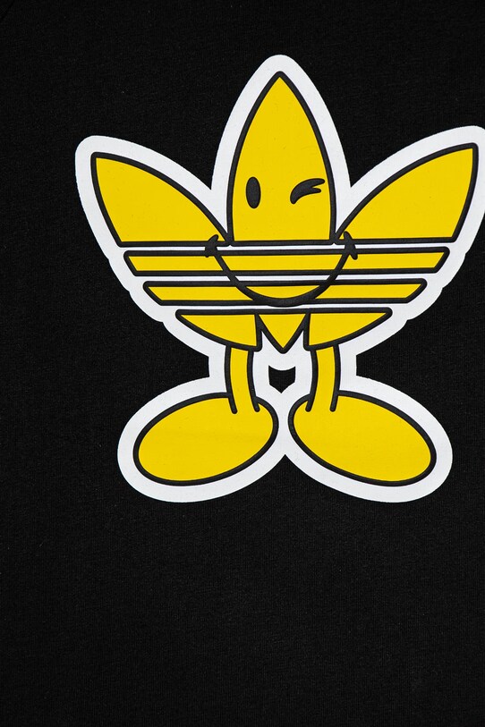 adidas Originals t-shirt bawełniany dziecięcy czarny JD0456