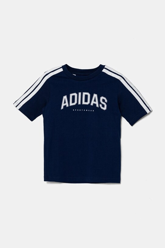 Детская хлопковая футболка adidas хлопок тёмно-синий JL6138