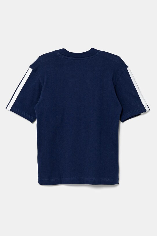 Мальчик Детская хлопковая футболка adidas JD6490 тёмно-синий