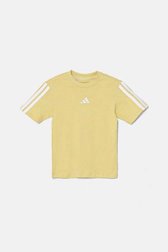 adidas tricou de bumbac pentru copii JN1372 galben SS25
