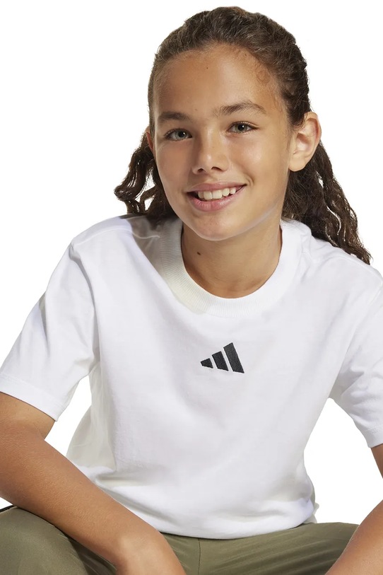 Παιδικό βαμβακερό μπλουζάκι adidas JC9774