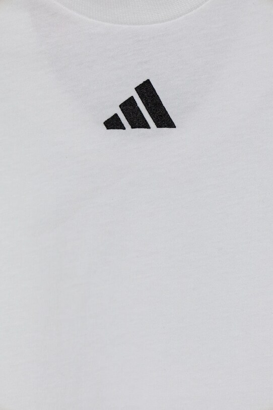 adidas t-shirt bawełniany dziecięcy biały JC9774