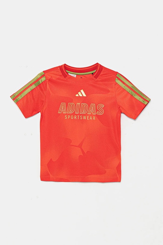 adidas tricou copii JD0497 rosu SS25