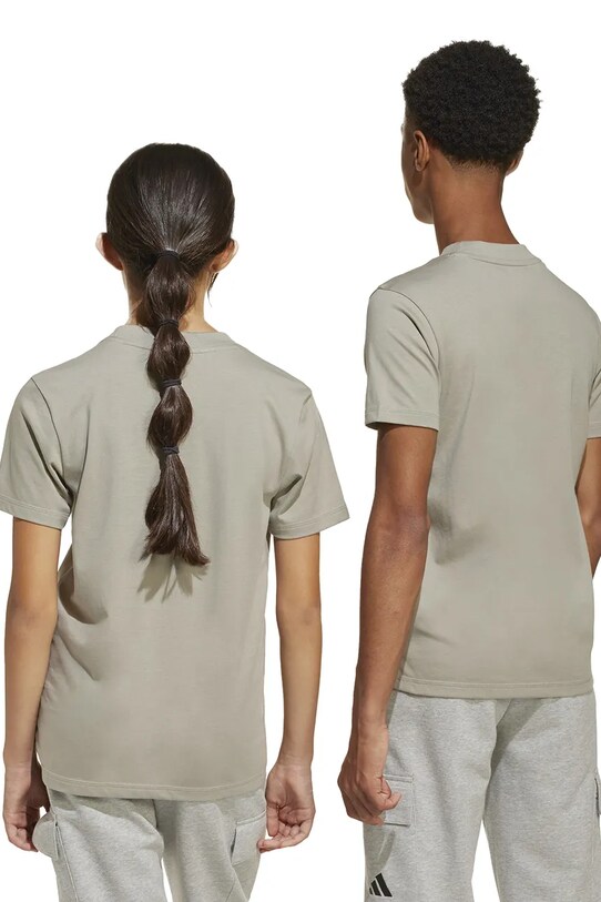 adidas tricou de bumbac pentru copii JE1387 maro