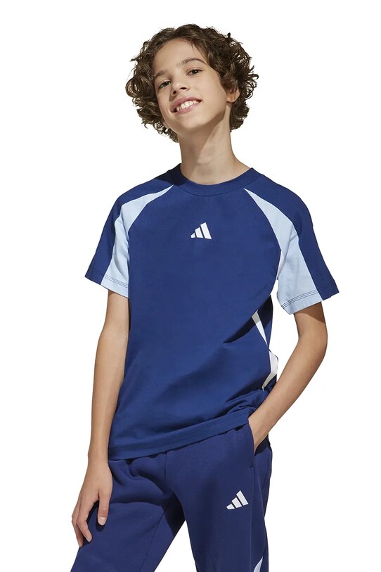 Otroška bombažna kratka majica adidas JD0060