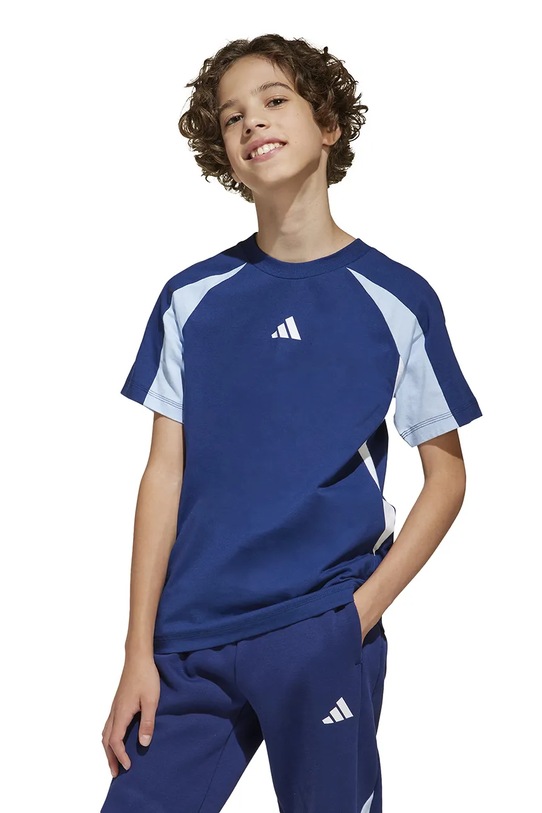 Παιδικό βαμβακερό μπλουζάκι adidas JD0060