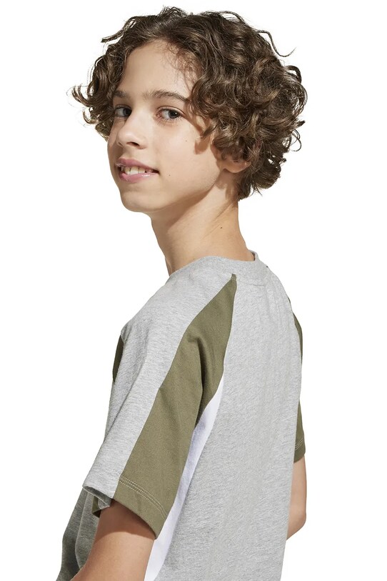 Παιδικό βαμβακερό μπλουζάκι adidas JD0059