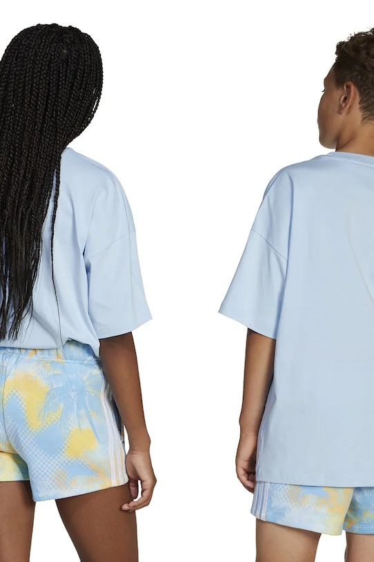 Παιδικό βαμβακερό μπλουζάκι adidas Originals JD2915 μπλε